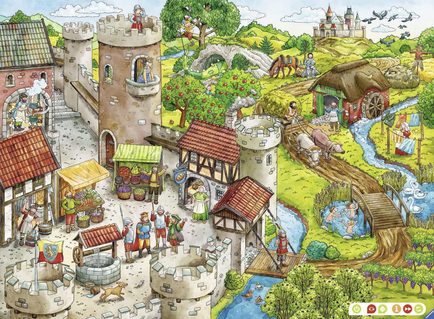 Ravensburger 00516 - tiptoi Puzzeln, Entdecken, Erleben: Die Ritterburg