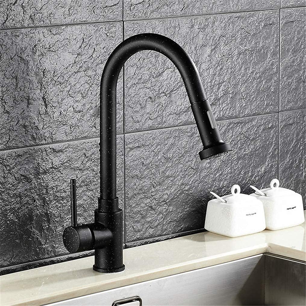 Robinet de cuisine avec douchette extractible et jet rotatif à 360°