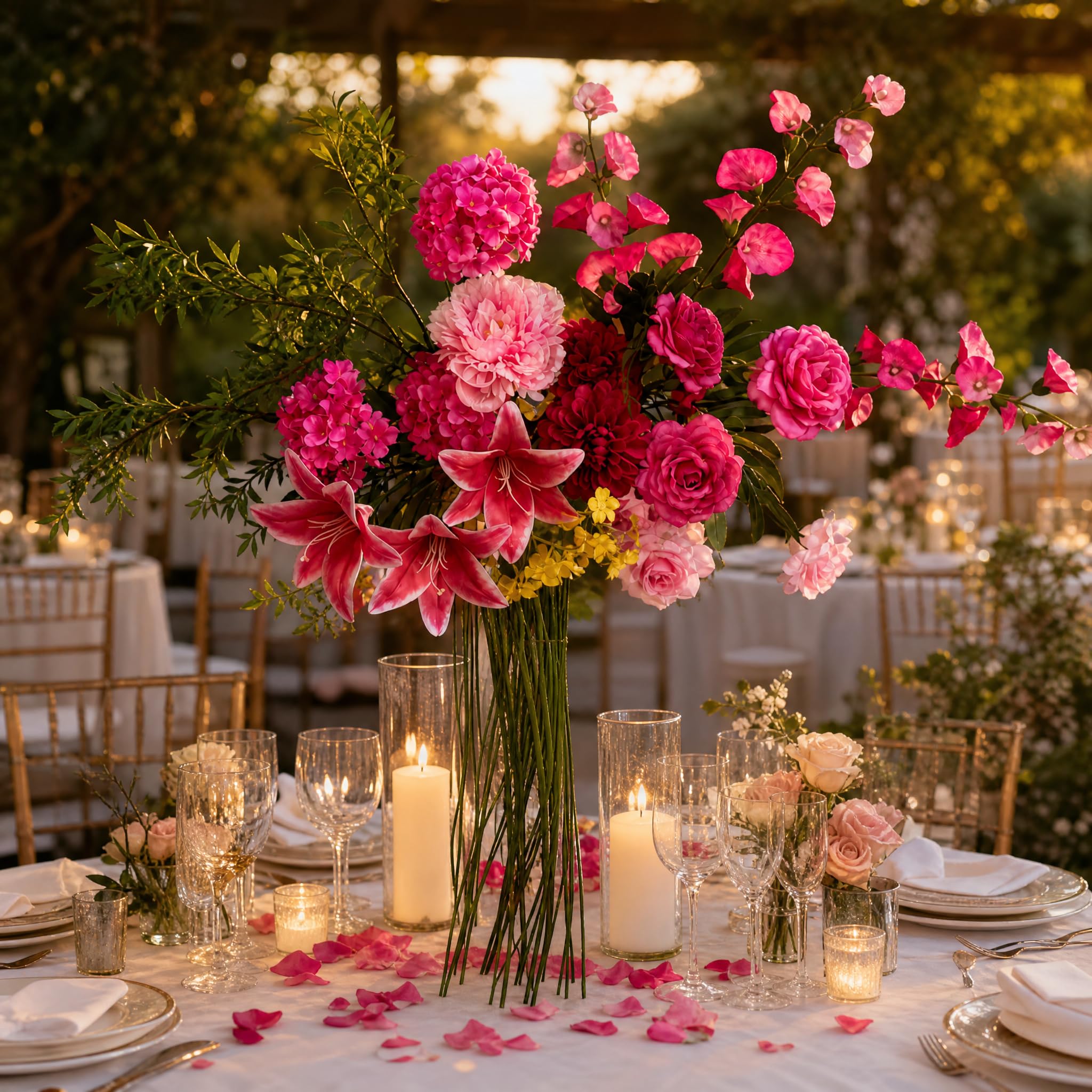 Bouquet di Fiori iali, Fiore finto D131