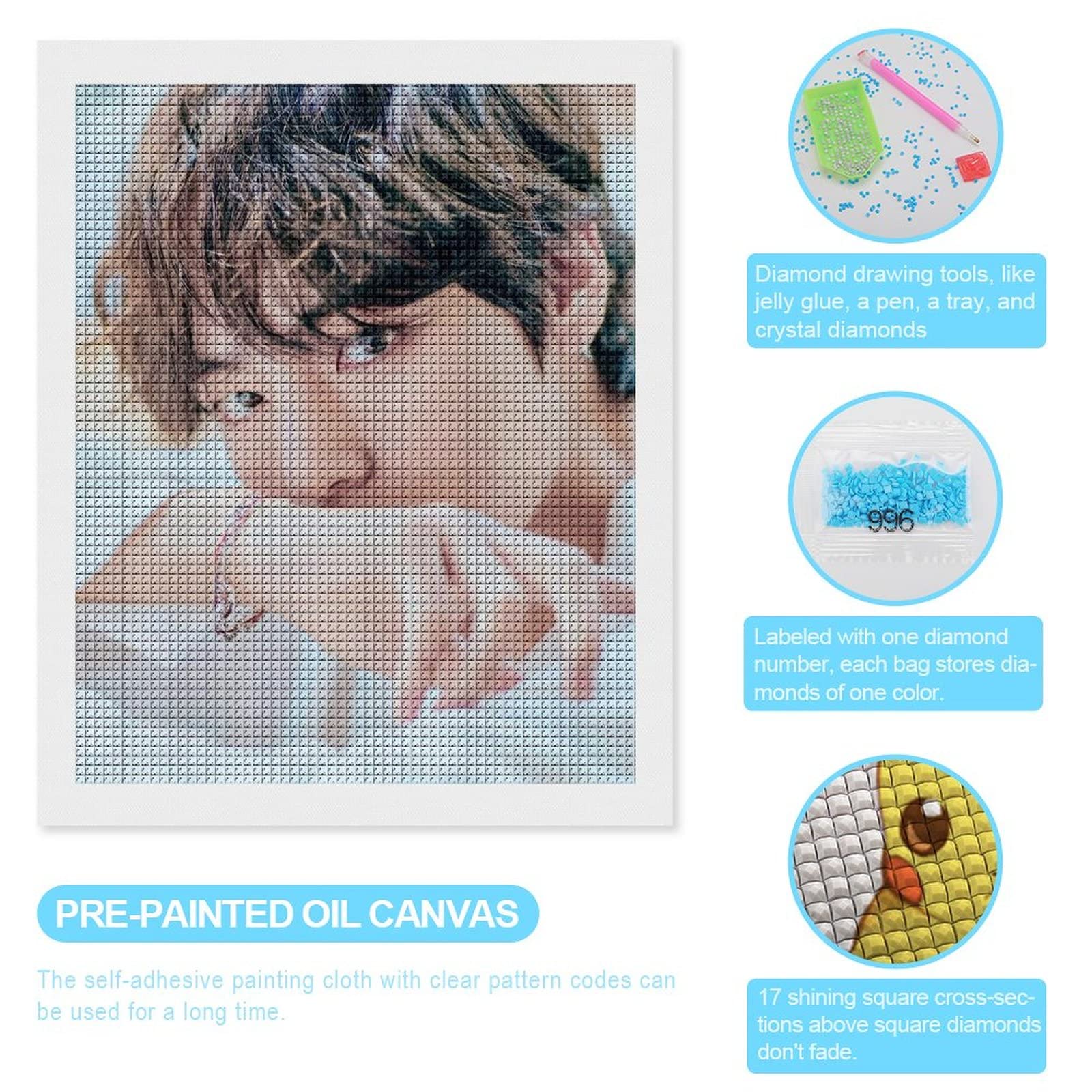 Amazon | Bts ダイヤモンドアート 韓流 ダイヤモンドアート 四角型