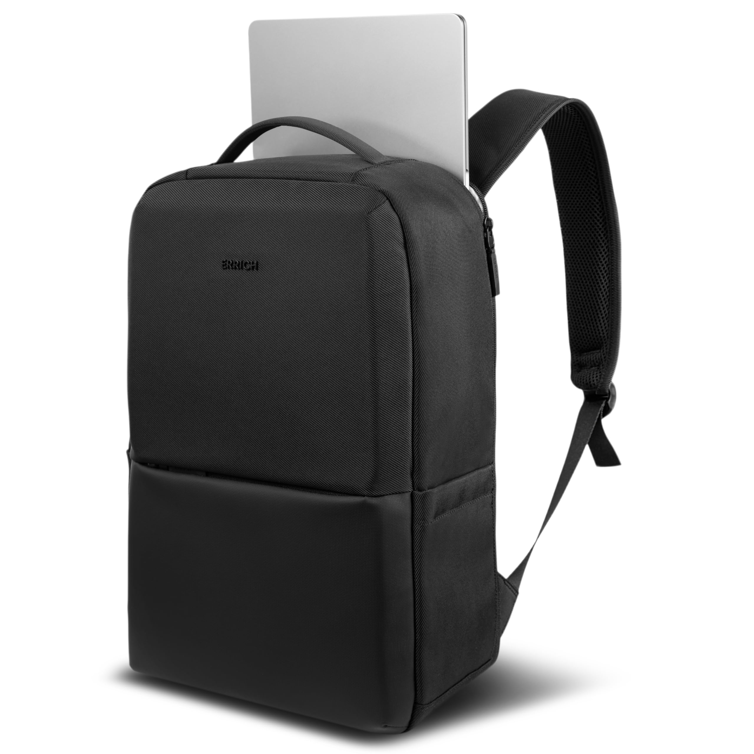 Laptop City Rucksack 16" - Wasserfester Business-Rucksack für Arbeit, Reisen und Alltag, Uni, Schwarz, 20 Liter, Für Männer und Frauen