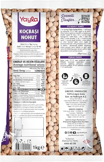 yayla Koçbaşı Nohut 1 kg