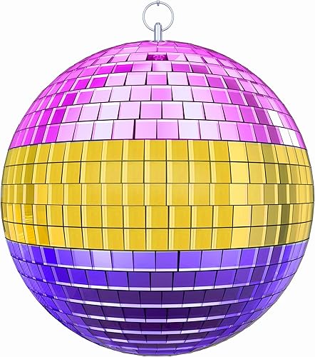 Bola de discoteca bola de espejo decoración de fiesta de discoteca bolas de espejo grandes de 8 pulgadas colorido disponible en Yaxa Guatemala