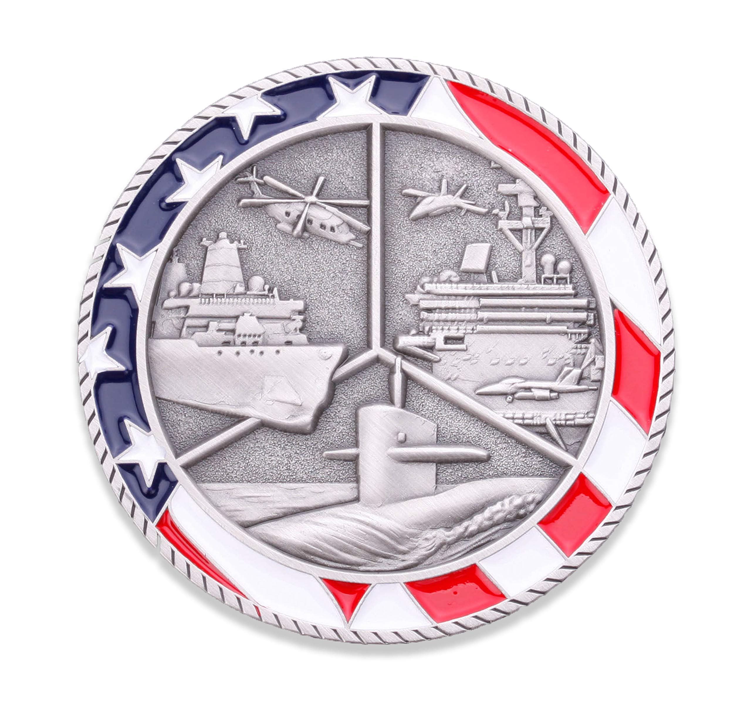 Navy Retired Challenge Coin - USN Military Coin -3 Navy Retired Challenge Coin - USN Military Coin -3