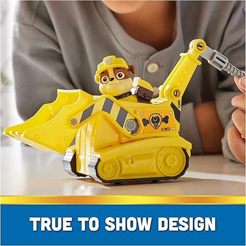 Miniatura 3 de Paw Patrol, Rubble's Bulldozer, vehículo de juguete con figura de acción coleccionable, juguetes para niños y niñas de 3 años en adelante