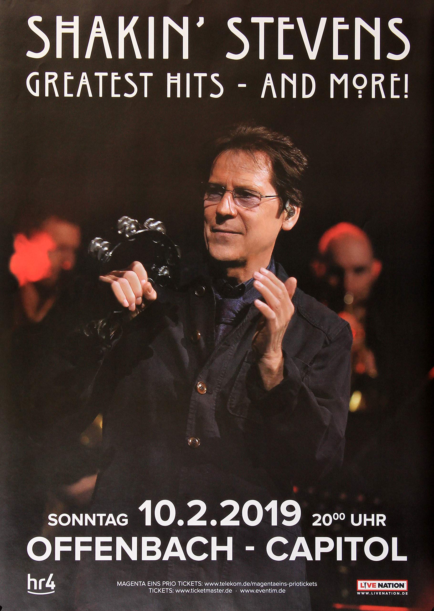 Theconcertposter Shakin' Stevens - Greatest Hits, Offenbach 2019 Concert Poster / Premium Poster | Live Concert Event | Din A1