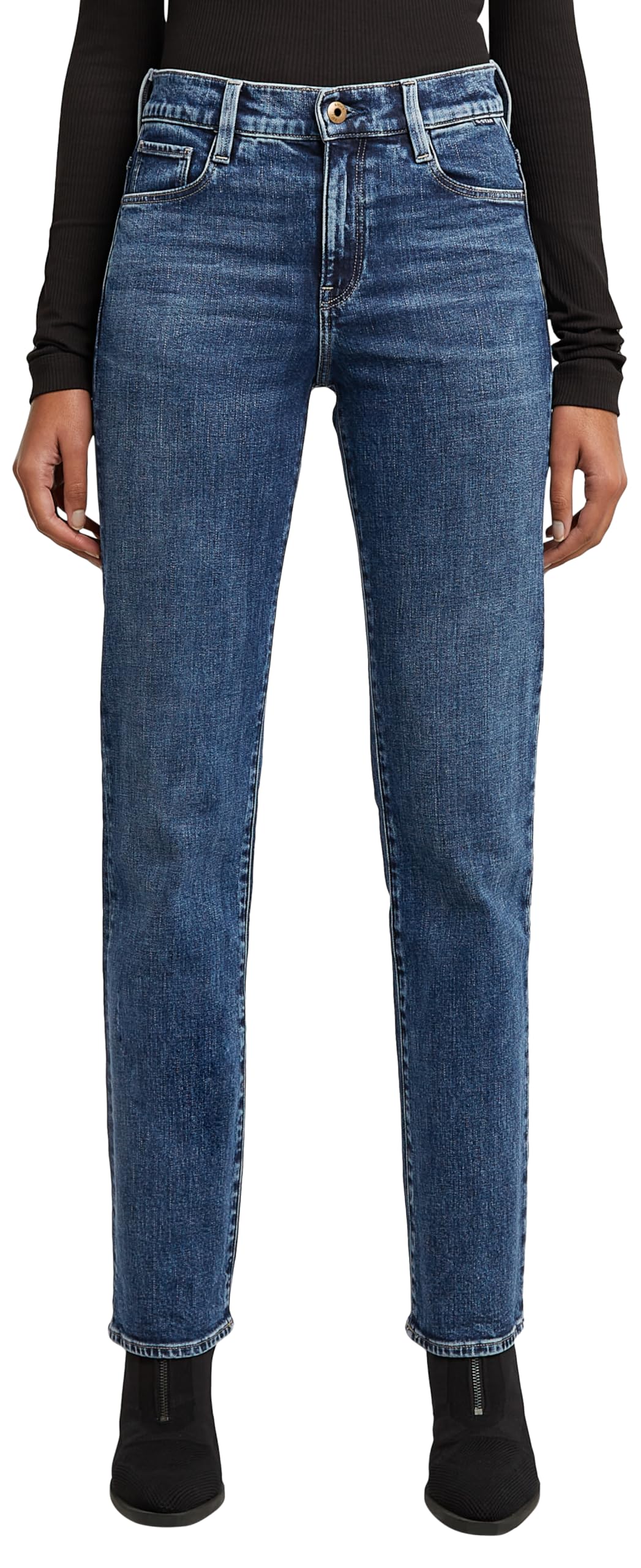 G-Star Women's Strace Straight Jeans, Blue (antique faded orinoco blue D23951-C052-G118), 27W / 30L