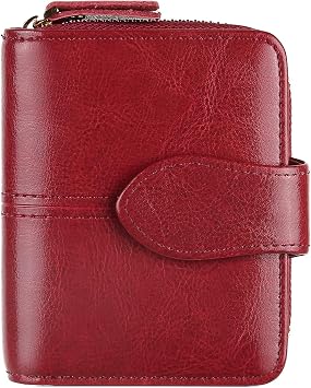 Womens Wallet Small Wallets for Women Multi-capacity design Womens short Wallet Wallet Card bag Short zipper with Credit Card Holder Id Window