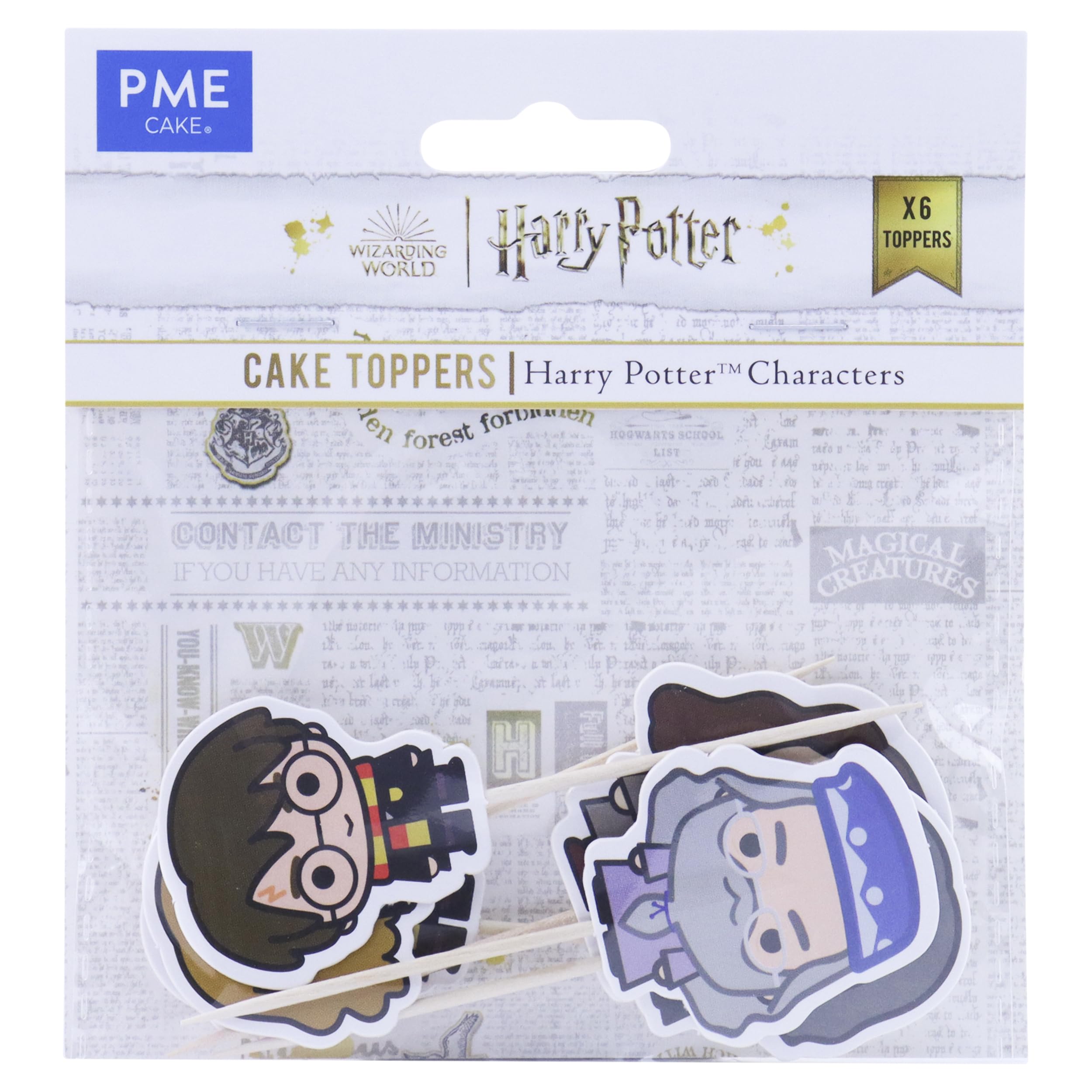 PME Harry Potter Cake Toppers, Pack of 6, The Good Characters