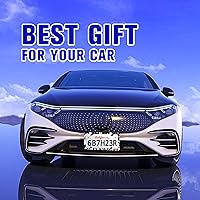 Vista 5 de Marco de matrícula con estampado de vaca en blanco y negro, marcos divertidos para placa de matrícula, patrón de animales, soporte de accesorios