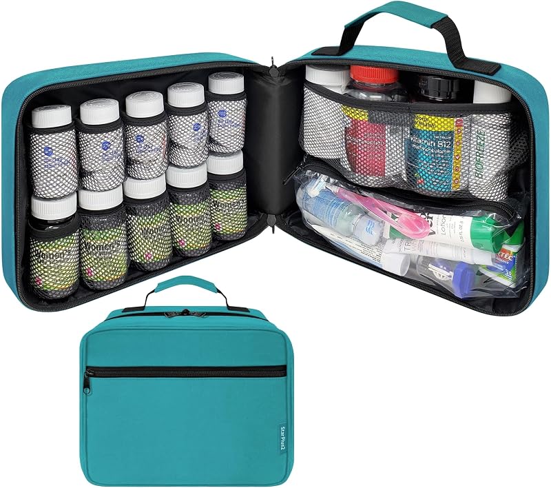 Necessaire organizadora grande StarPlus2 para frascos, Turquesa LG Turq