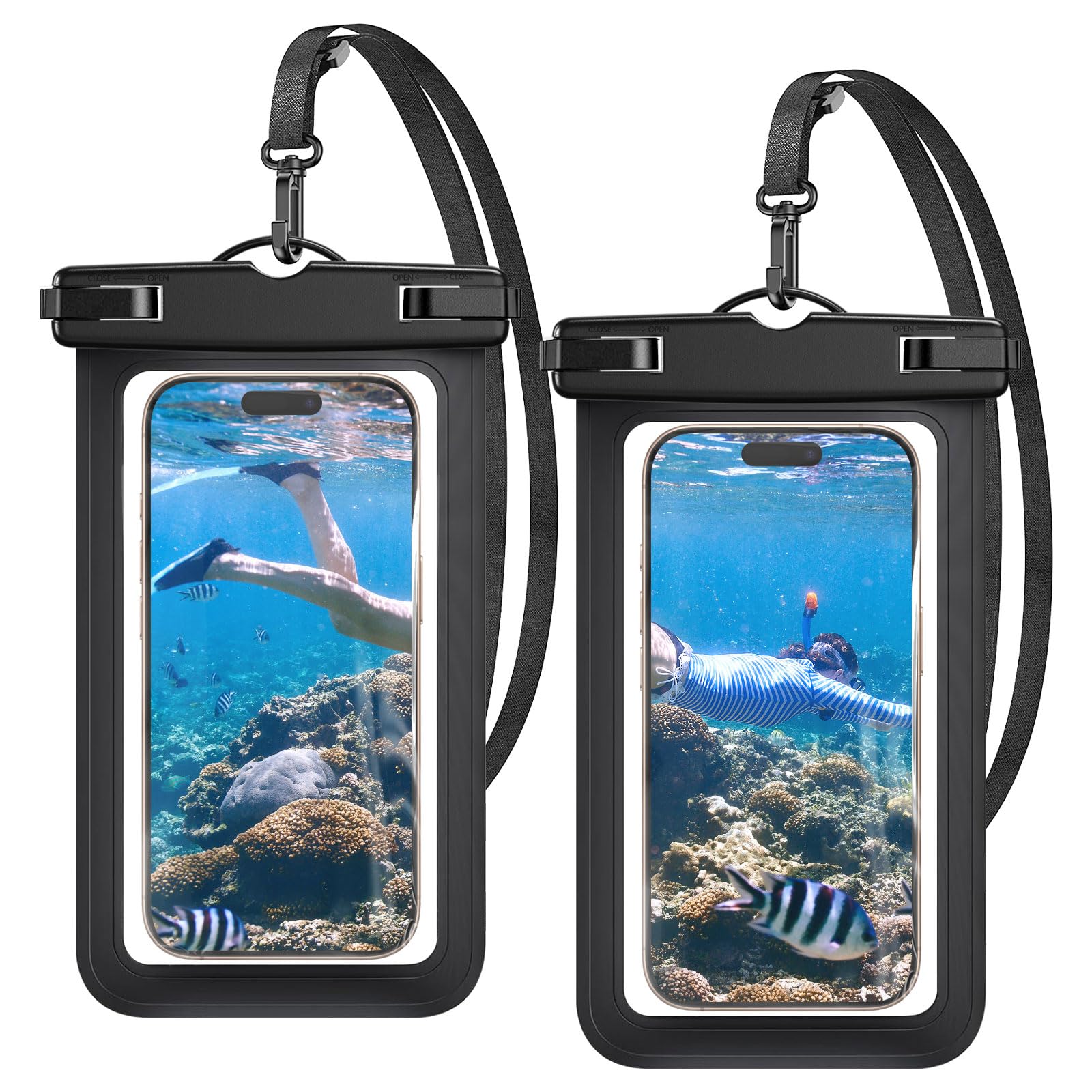 Amazon.co.jp: Sunytree スマホ 防水ケース 海 【2枚セット&熱圧技術
