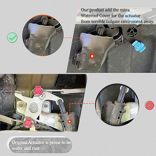 Miniatura 3 de Unikpas Actuador de bloqueo de puerta trasera eléctrico compatible con Ford F150 2017-2021 actuador de bloqueo de puerta trasera de repuesto