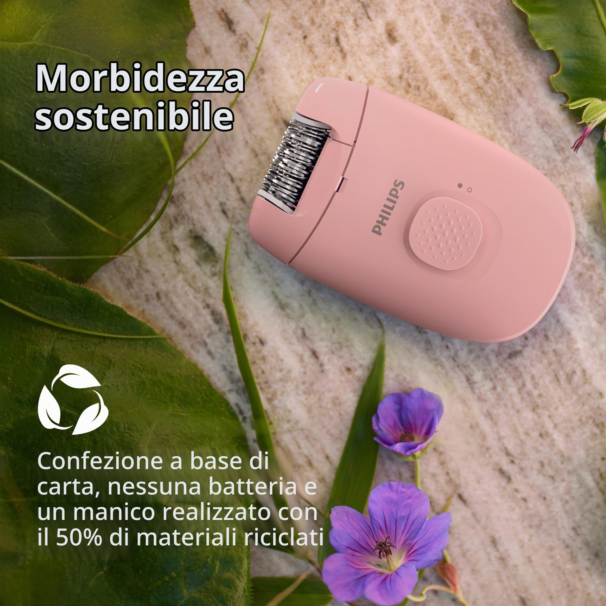 Philips Epilatore Serie 2000, epilatore con cavo per gambe e corpo, dispositivo di depilazione per donne, modello BRE227/00