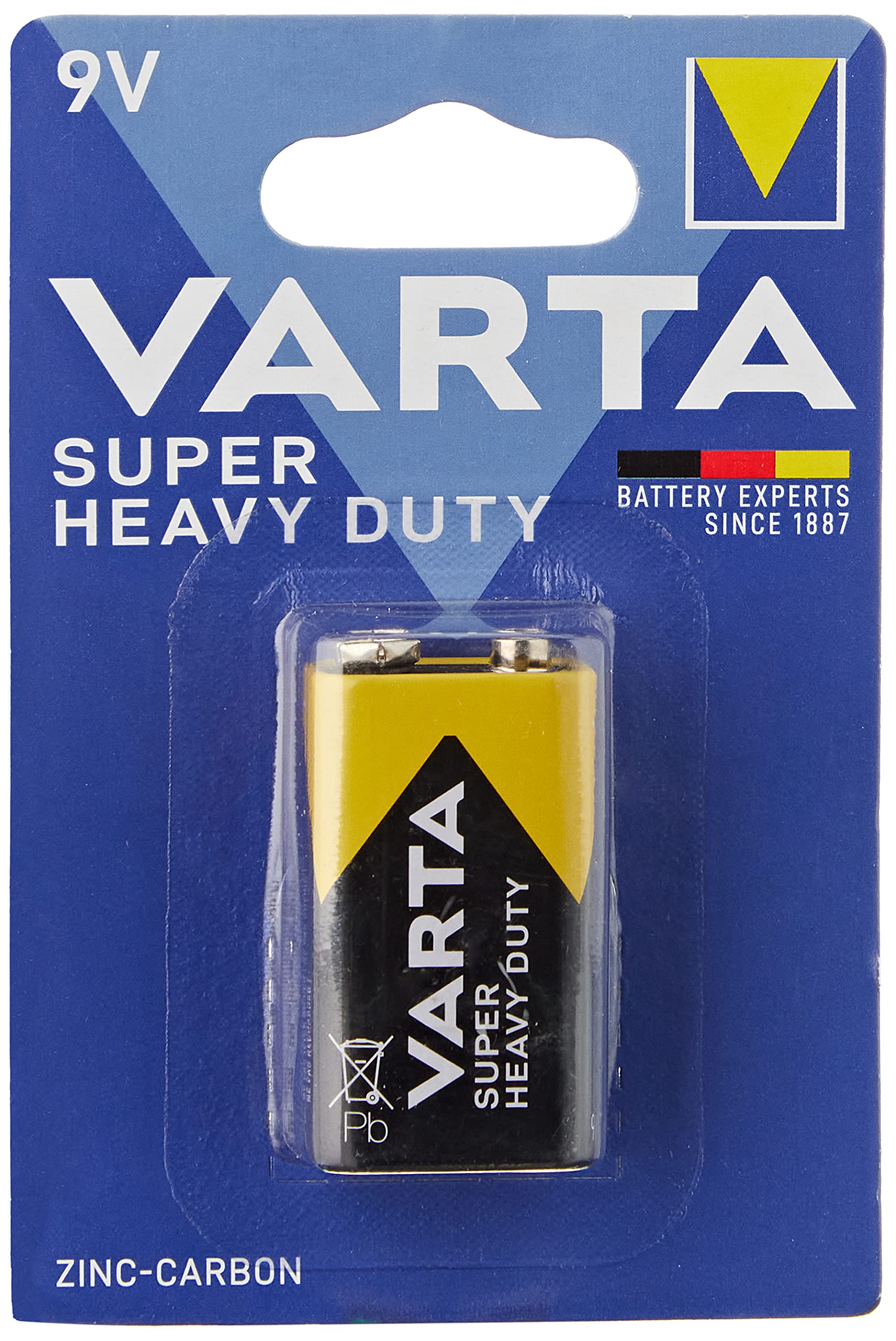 4 Batterie Blocco 9V 2022 Varta Super Heavy Duty Superlife Zinco - Foto 5