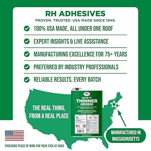 Miniatura 4 de HH-66 Diluyente libre de tolueno, lata de 16 oz. - Preparación, adelgazamiento, reactivación, limpieza, multiusos, compatible con cemento de vinilo