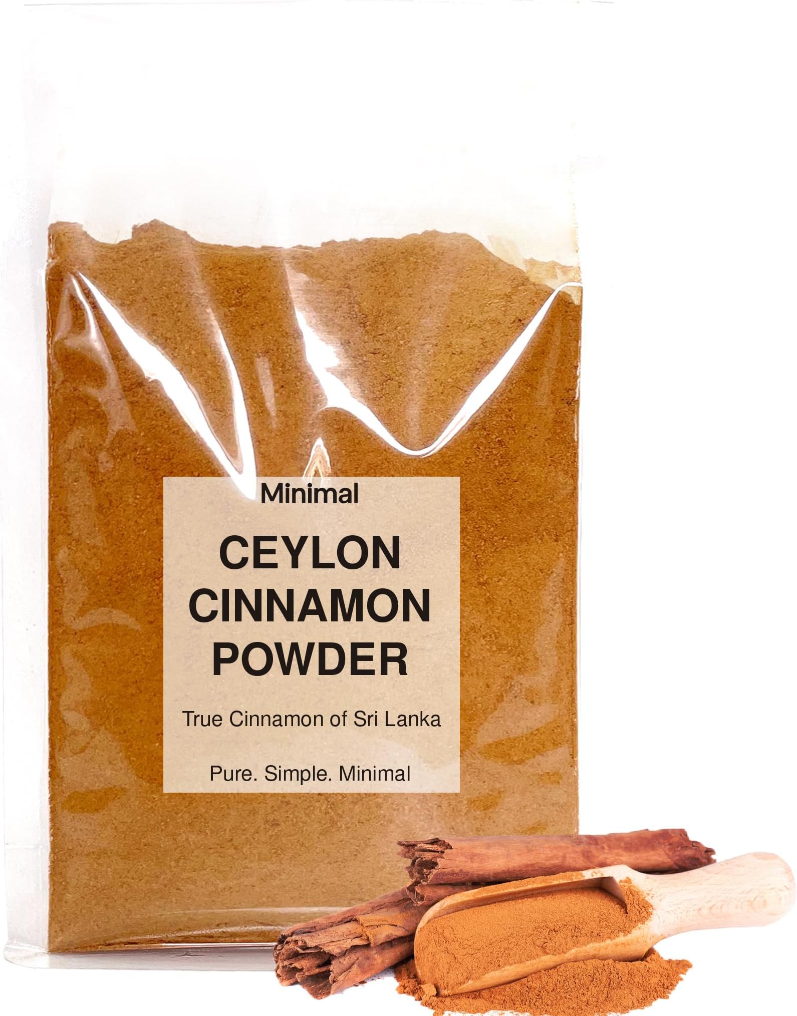 Minimal Organic Ceylon Cinnamon Powder 100g SriLankan Dalchini Powder Perfect for Baking, Cooking & Smoothies