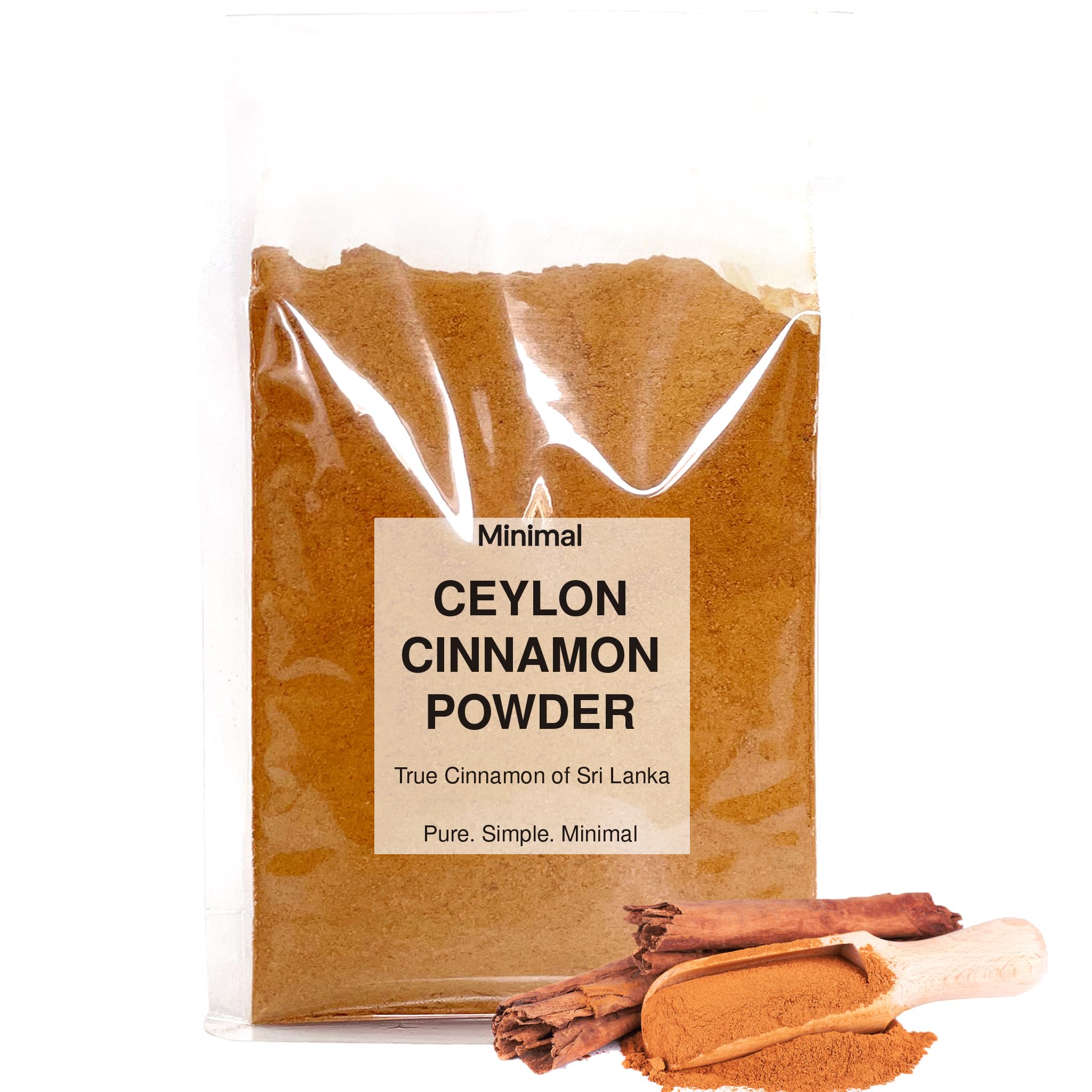 Minimal Organic Ceylon Cinnamon Powder 100g SriLankan Dalchini Powder Perfect for Baking, Cooking & Smoothies