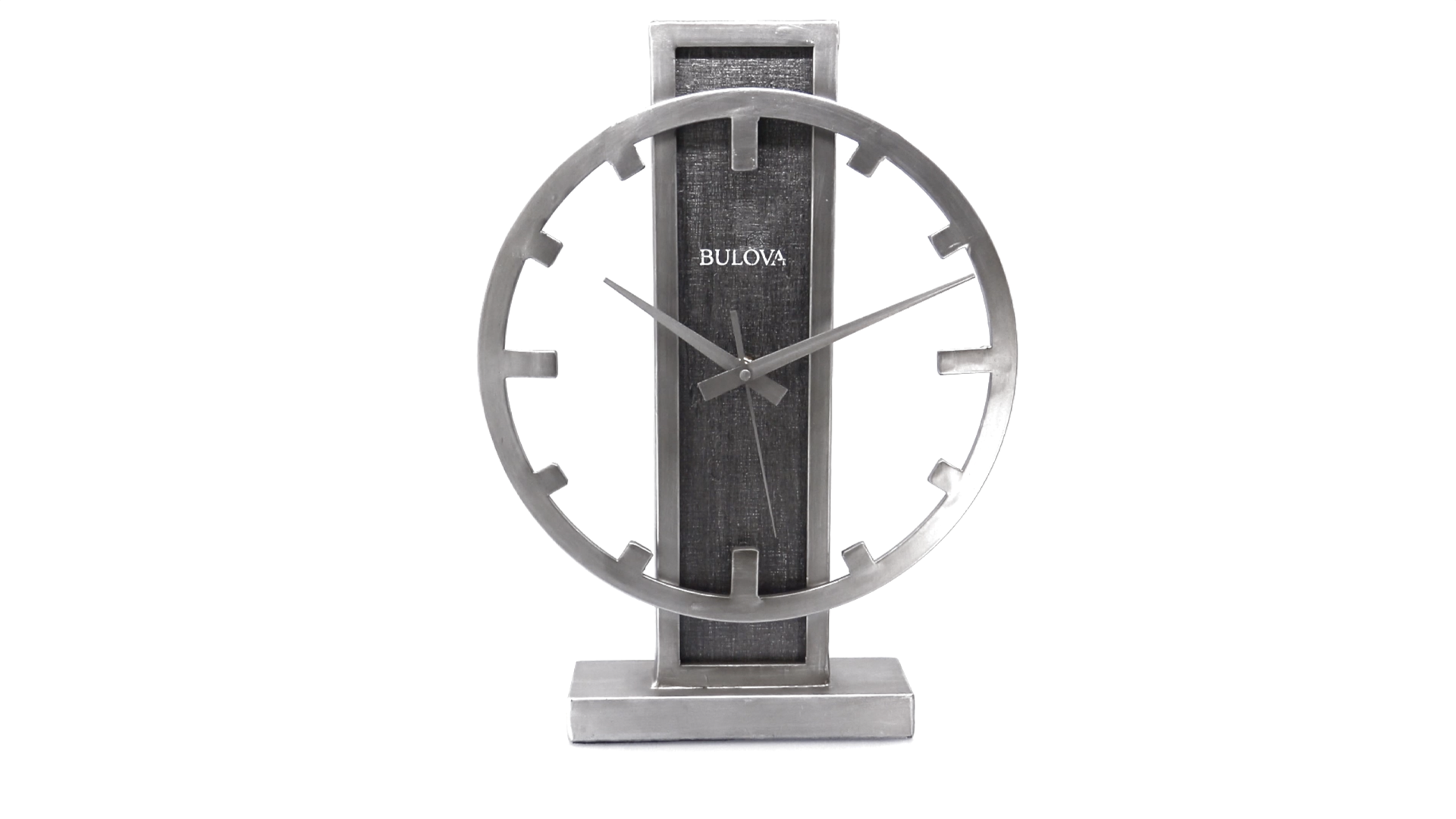 Amazon.com: Bulova B1864 Streak Tabletop Clock, Aged Silver-Tone