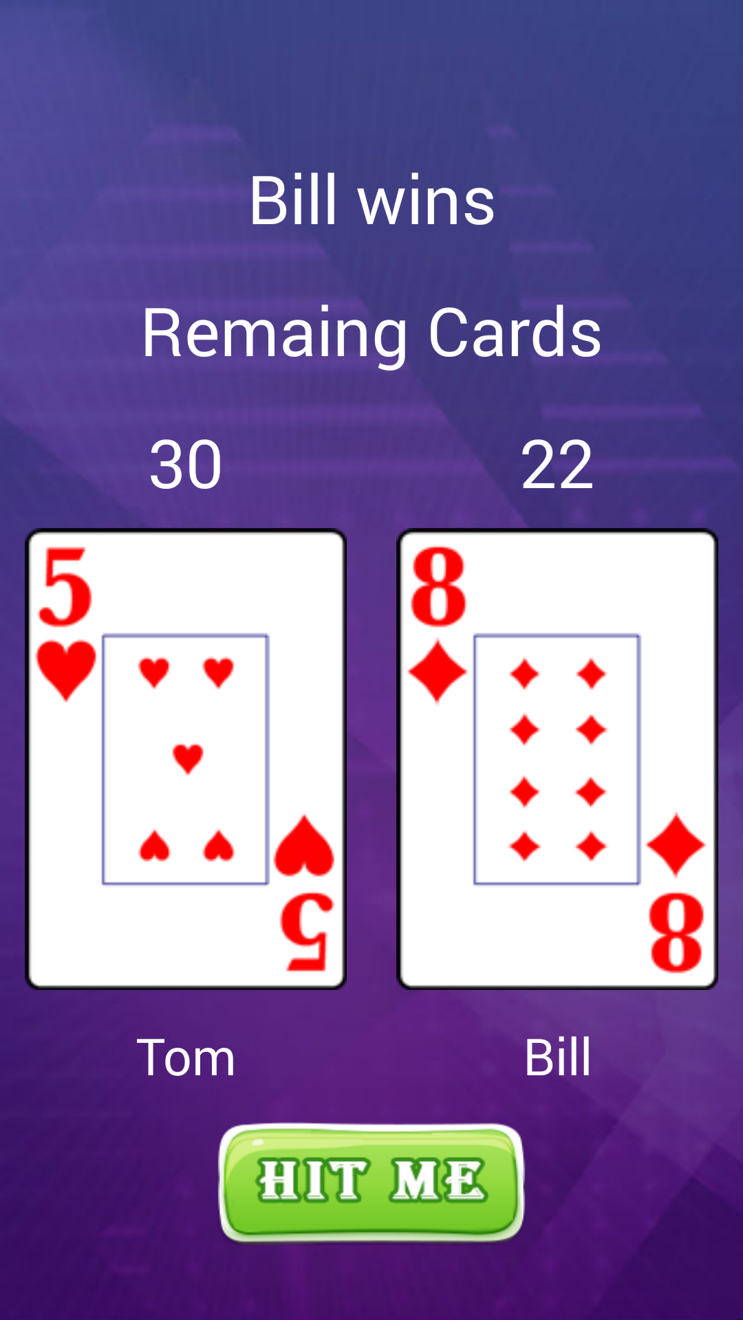 2 Player Card Game App on Amazon Appstore