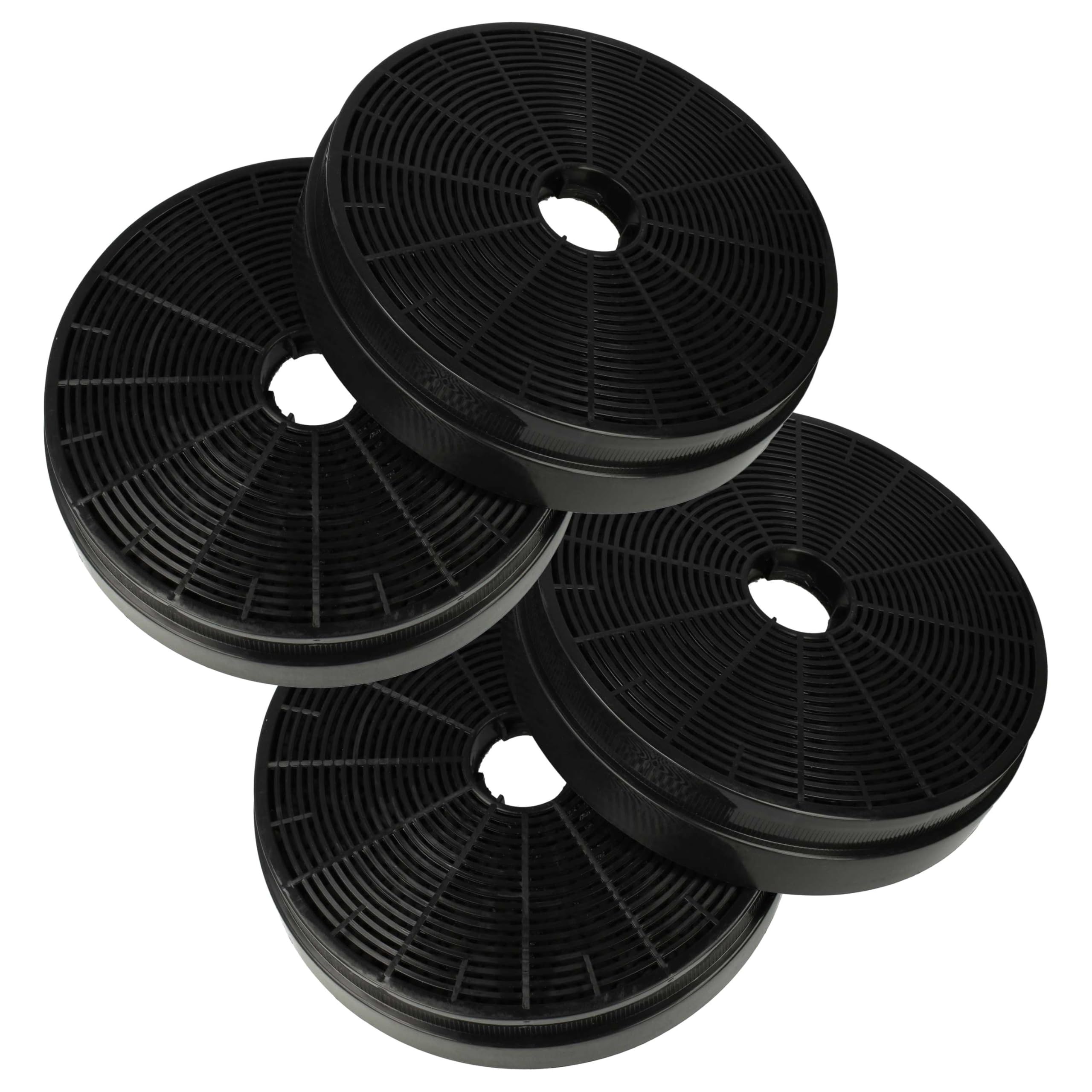 vhbw 4x Activated Carbon Filter Replacement for Klarstein 10030727, CGCH3 for Extractor Hood - 17.5 cm