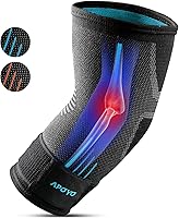 APOYO Elbow Brace for Tendonitis & Tennis Elbow - Compression Sleeve for Arthritis, Workouts & Joint Pain Relief (Large)