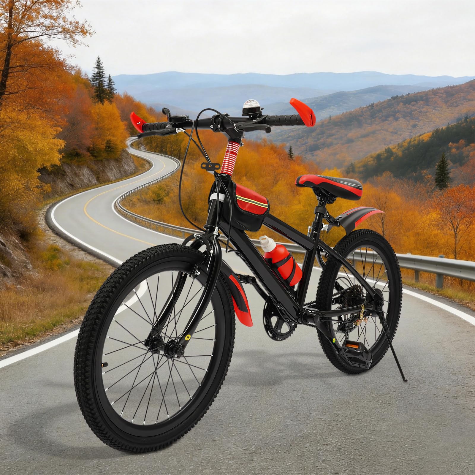 Bicicletta da 20 pollici, 7 marce, per bambini, mountain bike, mountain bike, per bambini e bambine