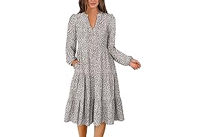 Women's V-Neck Fall Dress 2024: A Timeless Piece for Autumn Soirees