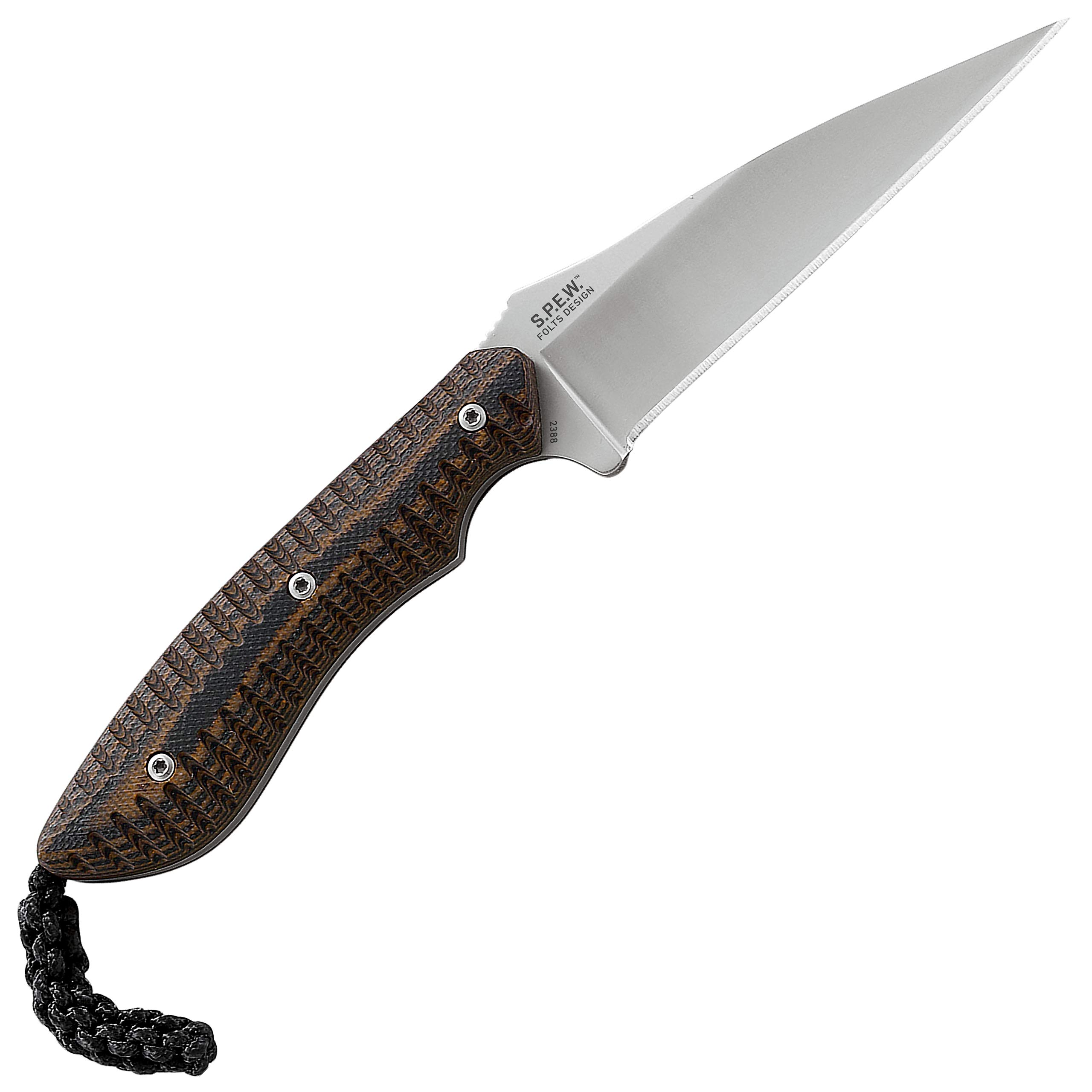 Buy CRKT S.P.E.W. EDC Fixed Blade Knife with Sheath Compact Utility