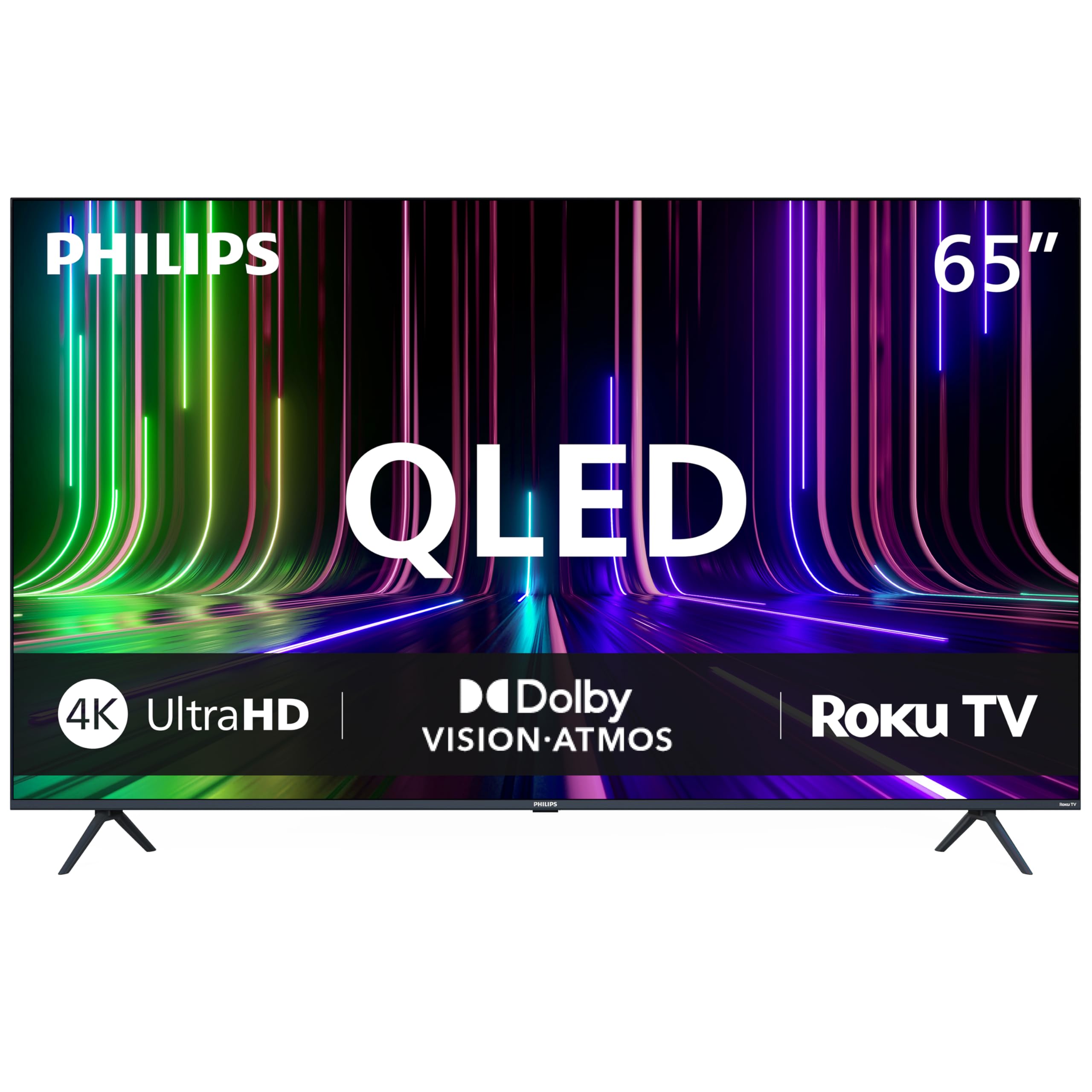 Philips 65PQL7676/F6 QLED Series 7600 65-Inch 4K UHD QLED Roku TV