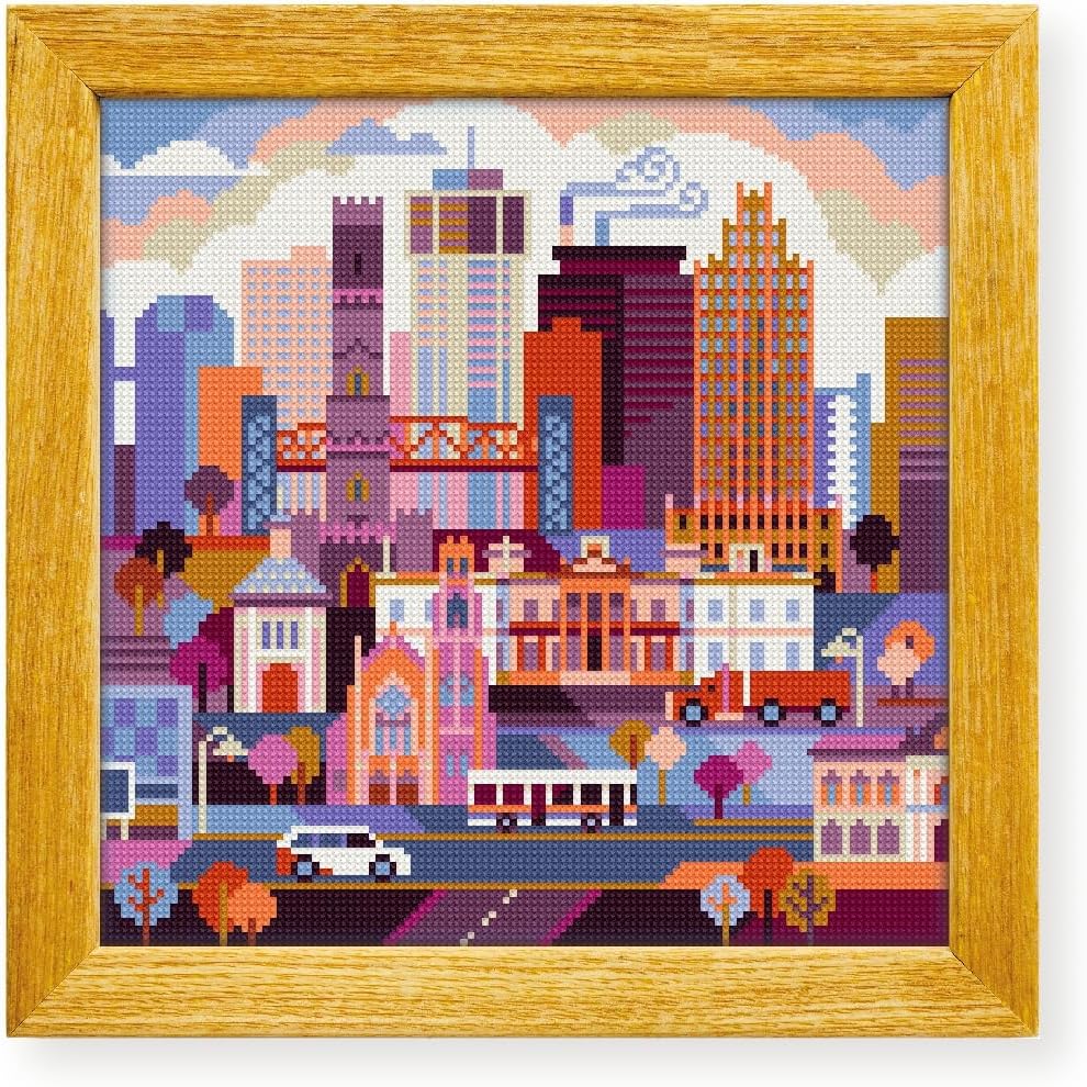 Awesome Pattern Studio Hamilton Canada DS299, Diamond Painting Kit, Diamond Art Kits for Adults, Full Drill 5D Diamond Dots Kits. All Items Included.
