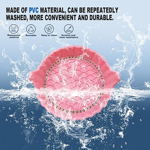 Miniatura 6 de Portavasos para automóvil, antideslizantes, con diamantes de imitación de cristal, posavasos antideslizantes y duraderos, inserto universal para