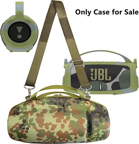 Vista 42 de JCHPINE Funda de silicona y funda rígida de viaje para JBL Charge 4 / Charge 5 accesorios de altavoz Bluetooth portátil