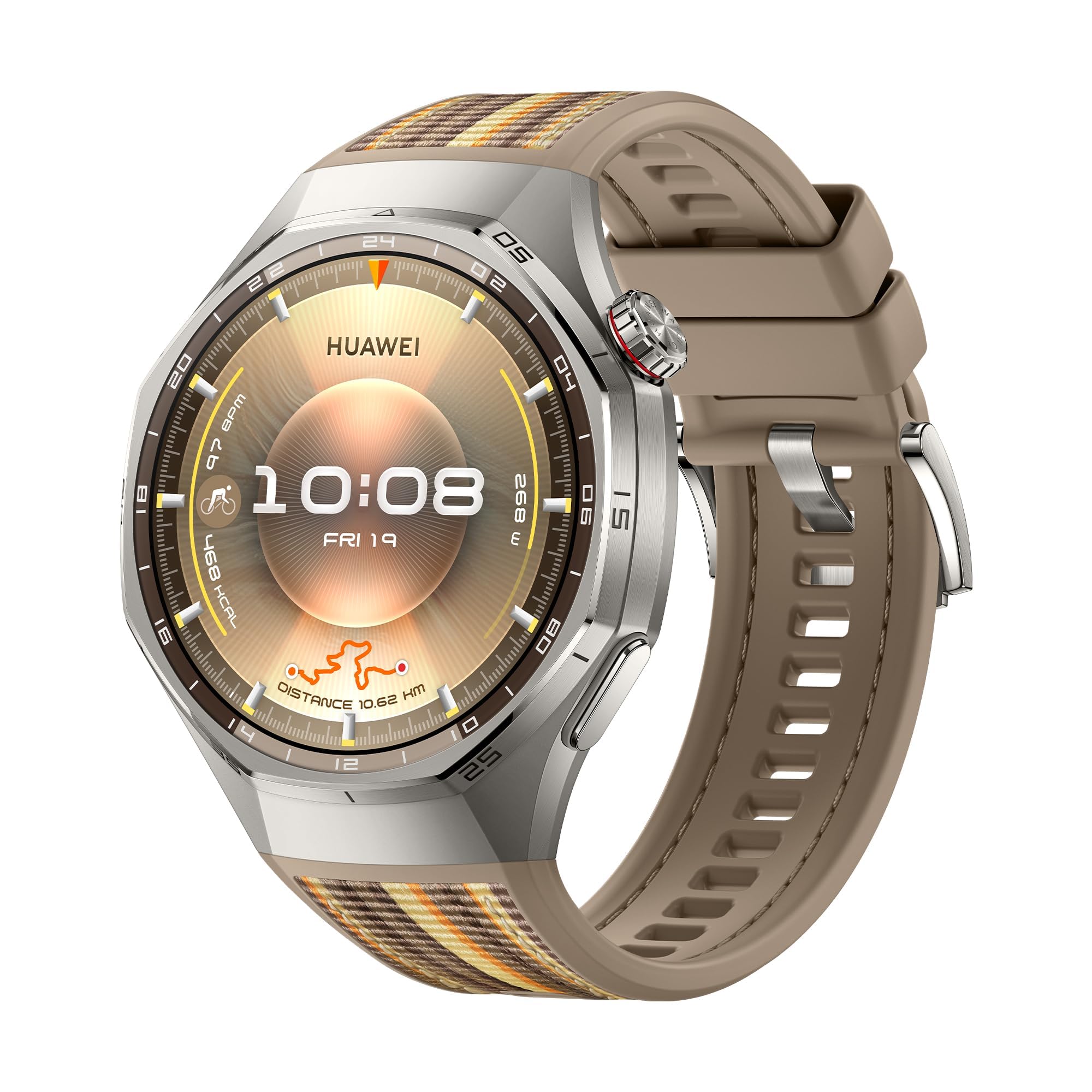 HUAWEI WATCH GT 6 Pro Smart Watch, 46mm, upto 21 days battery life, GPS Smart Watches with 100+ Sports Mode, Cycling, iOS & Android Compatible, ECG Analysis, Health Monitoring, Brown Brown Pro