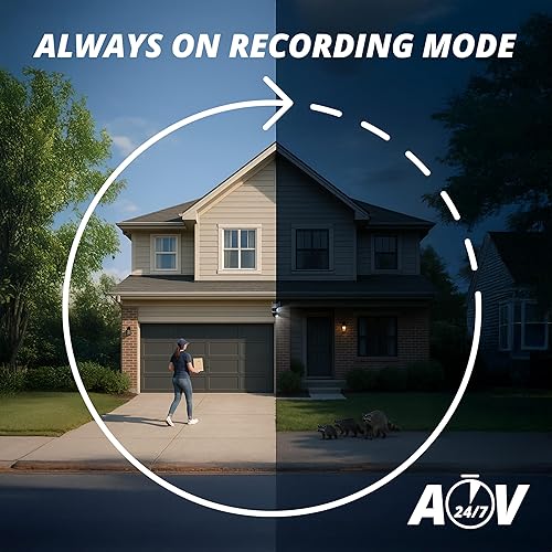 Miniatura 8 de Defender Cámara de seguridad para exteriores, 3 en 1, cámara de visión inteligente 3 en 1, zoom 8X, detección de IA humanavehículo, LED azulrojo,