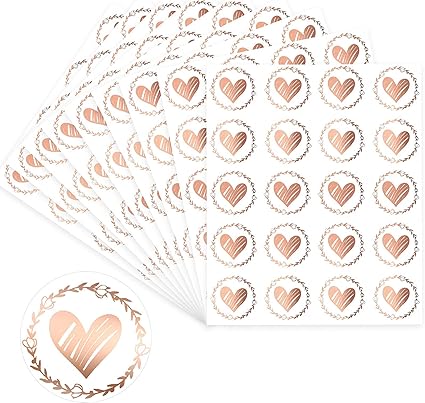 3000 Pezzi, 12mm - Adesivi Cuore, Cuori Rossi Etichette Adesive