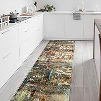 Vista 36 de Morebes Alfombra Moderna Abstracta para Pasillo, 2 x 7 Gris Alfombra de Pasillo Antideslizante para Cocina, Alfombra Lavable para Interiores