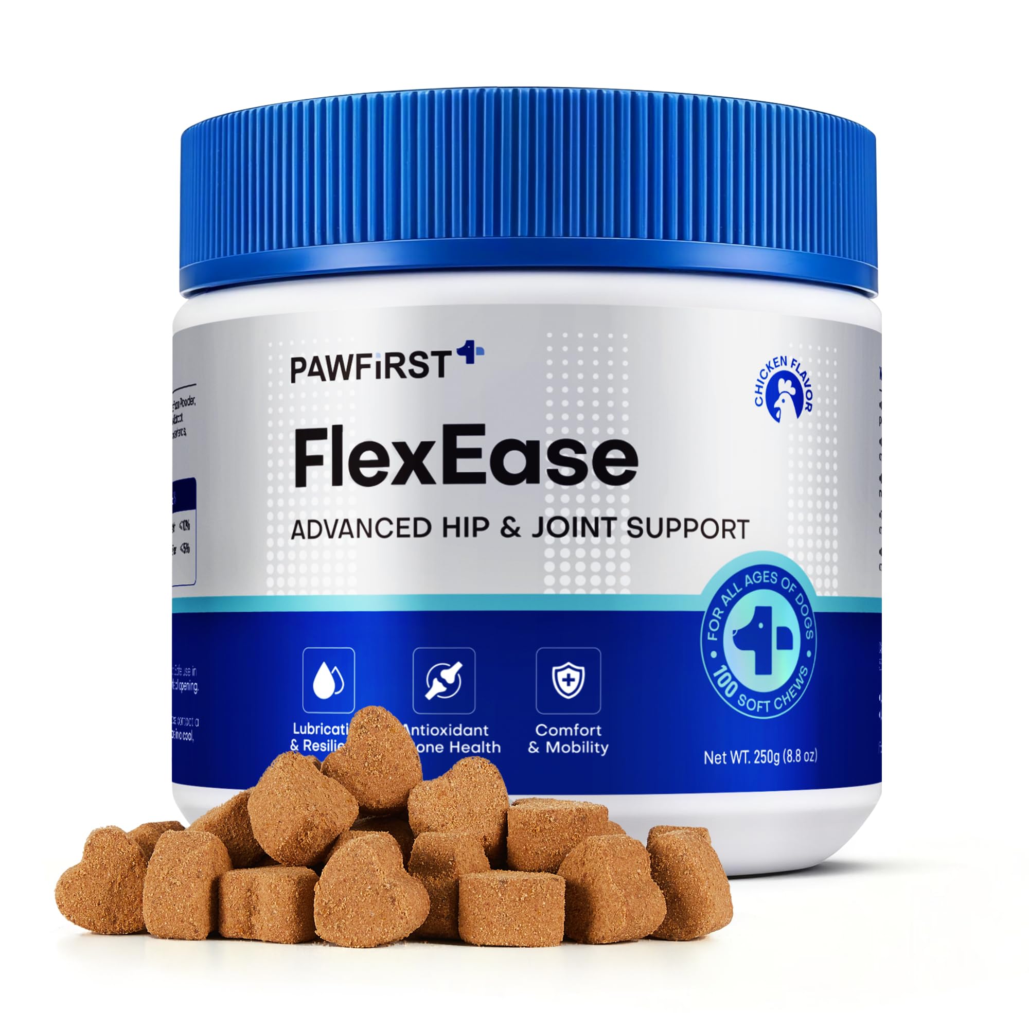 Glucosamine for Dogs Hip and Joint Supplement Soft Chews, Chondroitin Joint Supplement with MSM, Green-lipped Mussels for Small Medium & Large Dogs -100 Ct