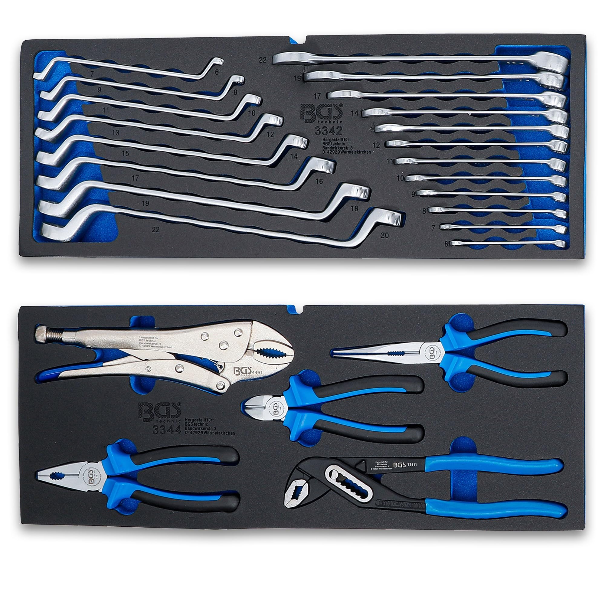 BGS 3318 | Caisse à outils métallique | 3 tiroirs | avec 143 outils