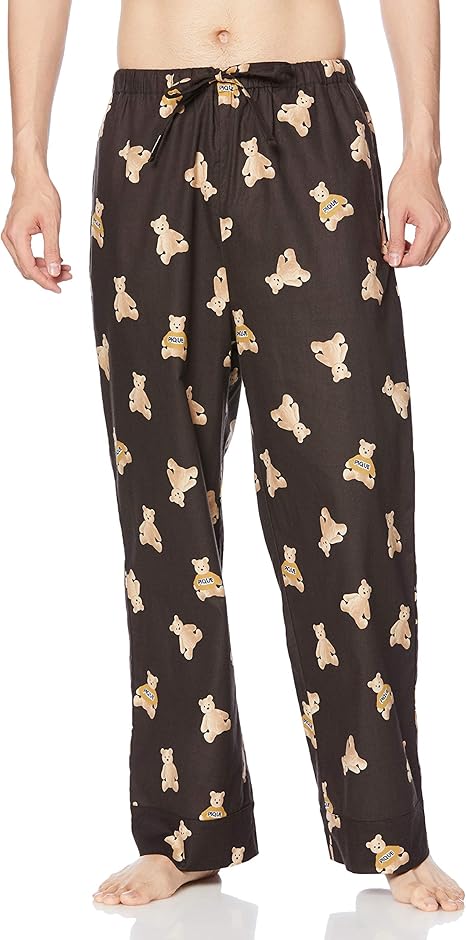 Amazon ジェラート ピケ クリスマス Homme ベア柄ロングパンツ Pmfp5970 メンズ ロングパンツ 通販