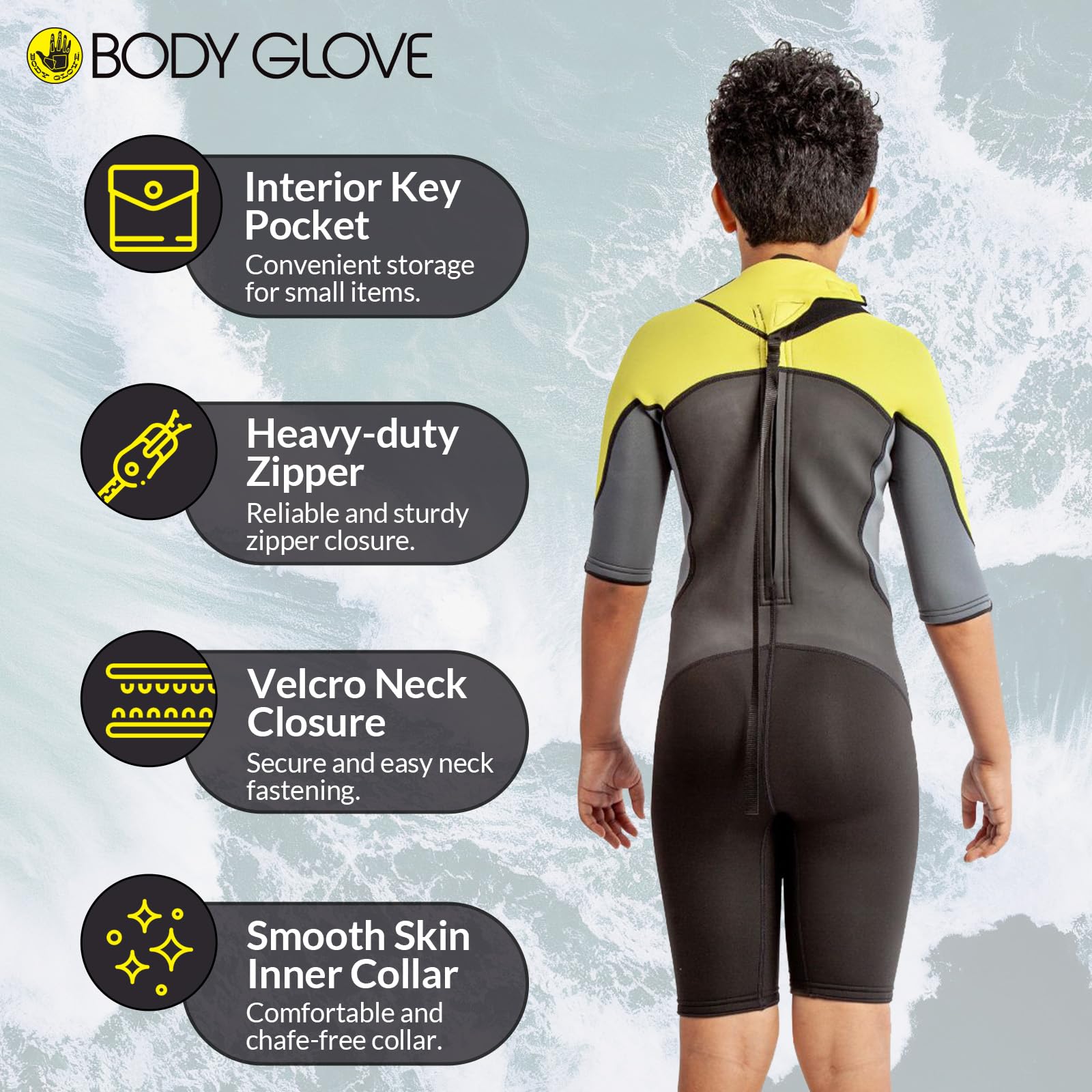 Amazon.com: Body Glove Phoenix 2mm Kids Wetsuit for Boys Girls