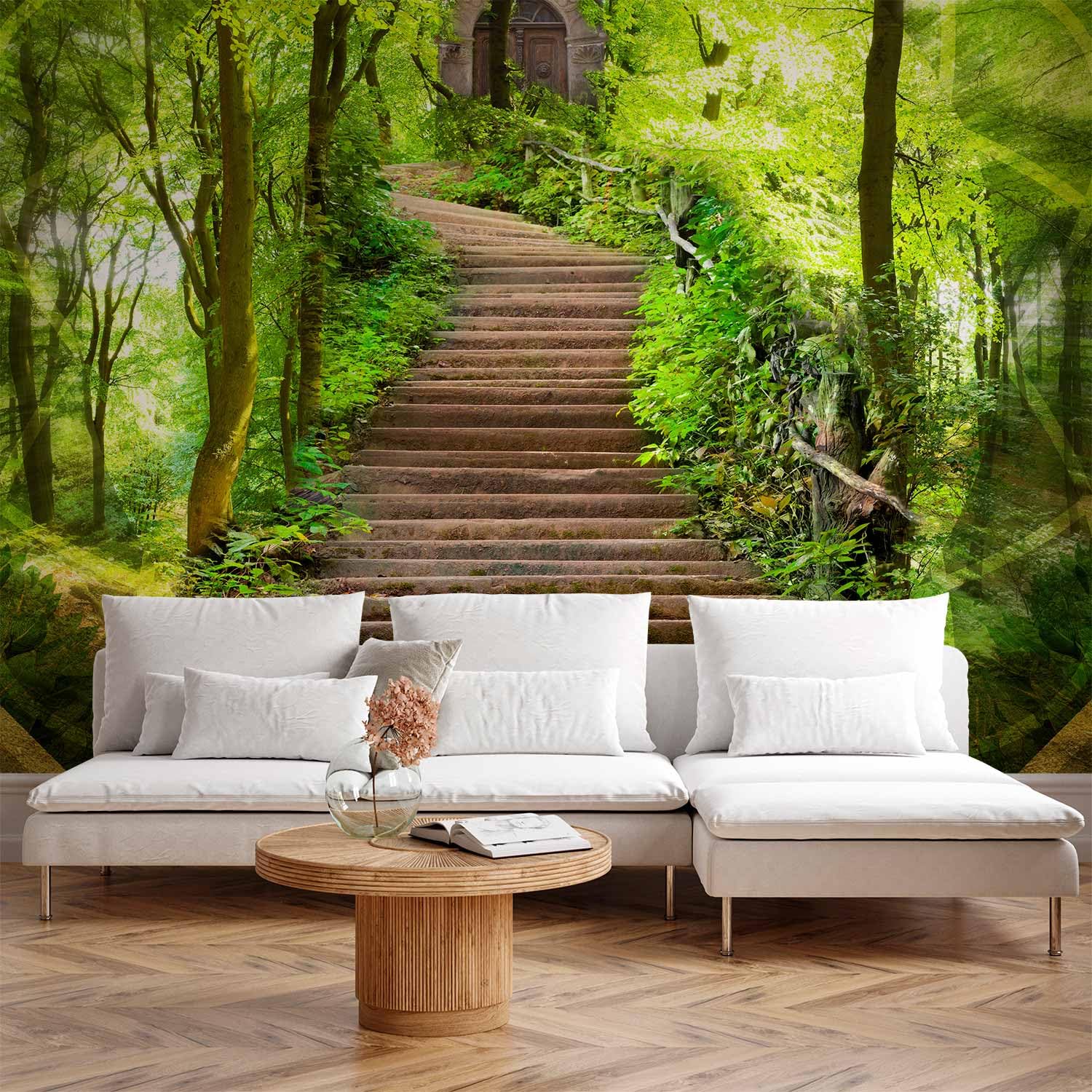 murando Fotomurales autoadhesivo Bosque 343x270 cm Papel Pintado Decoración | Pared Murales Pegatina decorativos adhesivos 3d moderna de Diseño Fotográfico