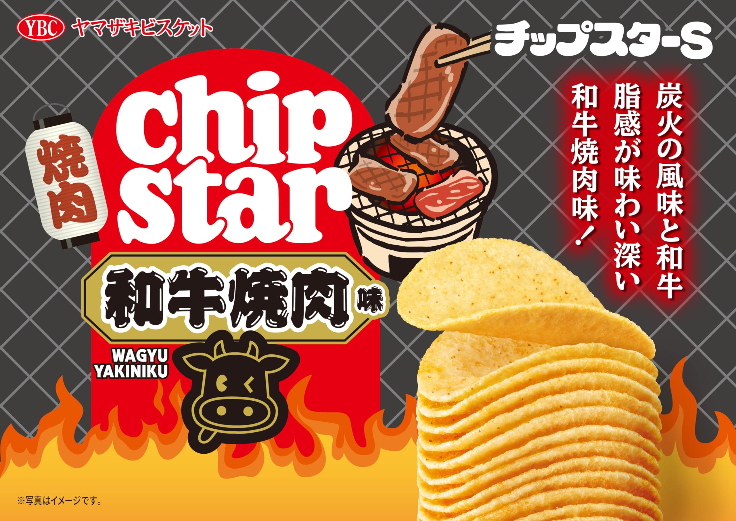 Amazon.co.jp: ヤマザキビスケット チップスターS和牛焼肉味 45g×8個