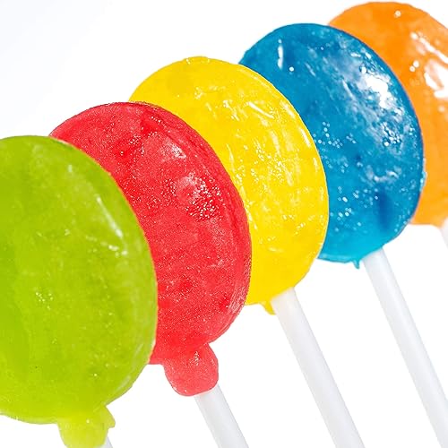Miniatura 2 de Tribello Mini paletas con sabor a frutas, sin gluten, 92 unidades (24 onzas)  Mini chupones de dulces envueltos individualmente en palitos de