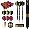 RED DRAGON DARTS - 50 Year Anniversary Player Edition - Professional Steel Tip 90% Tungsten Darts Set - Includes Dart Flights & Dart Stems (Shafts) - Available in 21g, 22g & 23g