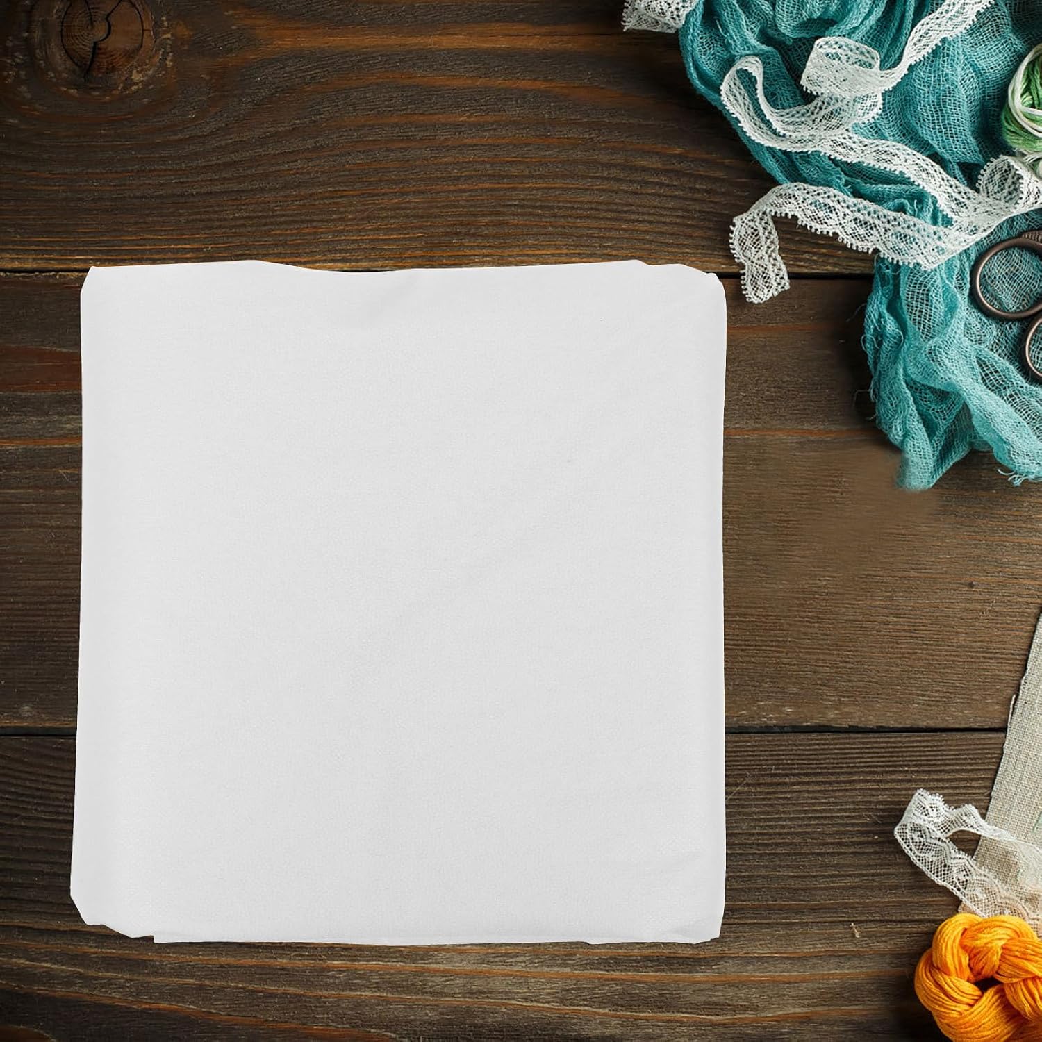 SEWOART Fusible Interlining Fabric Adhesive Patchwork Interfacing for Sewing Soft White 25g Lightweight Garment Lining DIY Craft Use