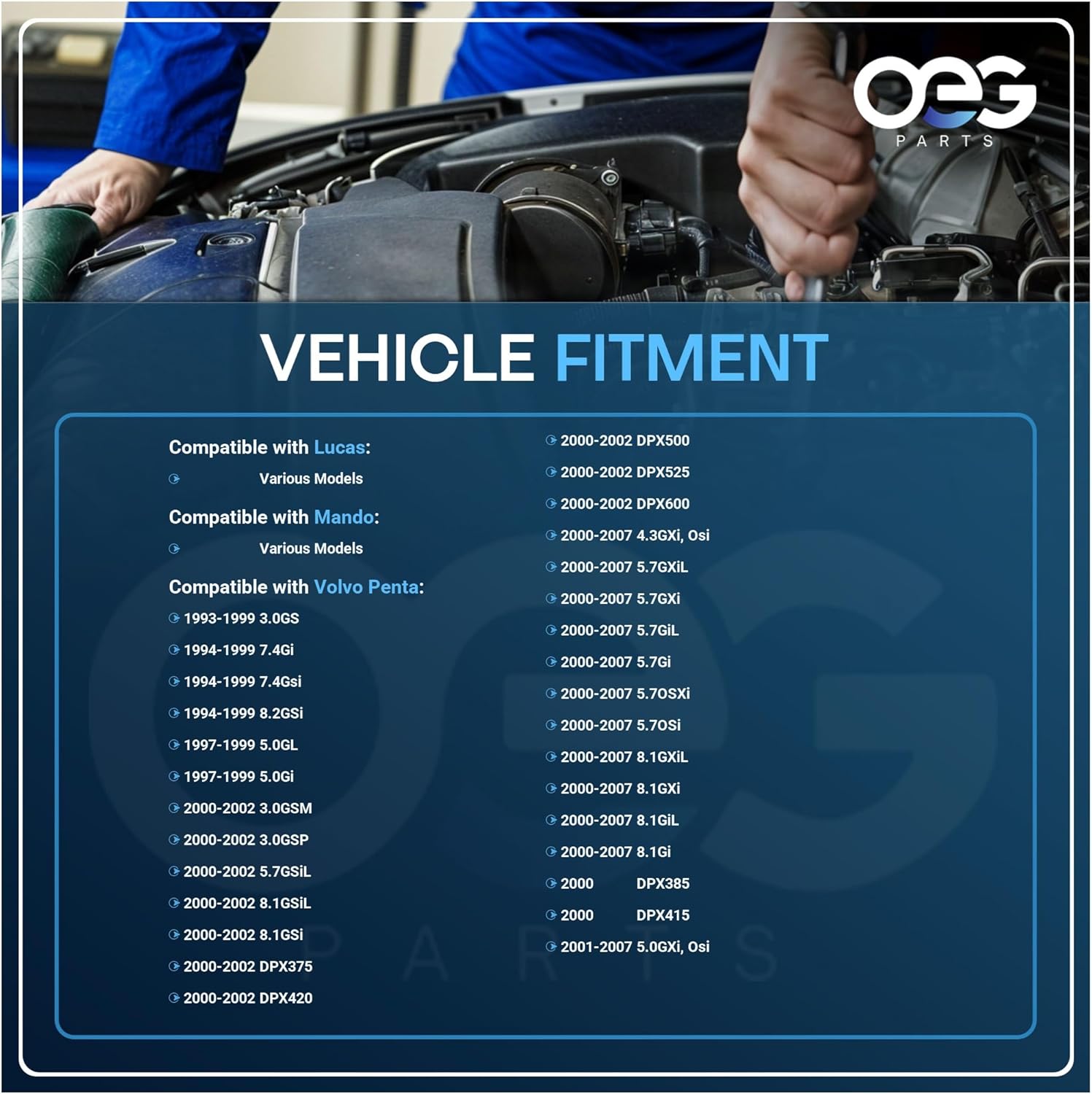 OEG Parts New Alternator SAEJ1171 Compatible With Volvo Penta Mando Marine 3860082 3860798 Ac165622 20115000TBA TA000B53101