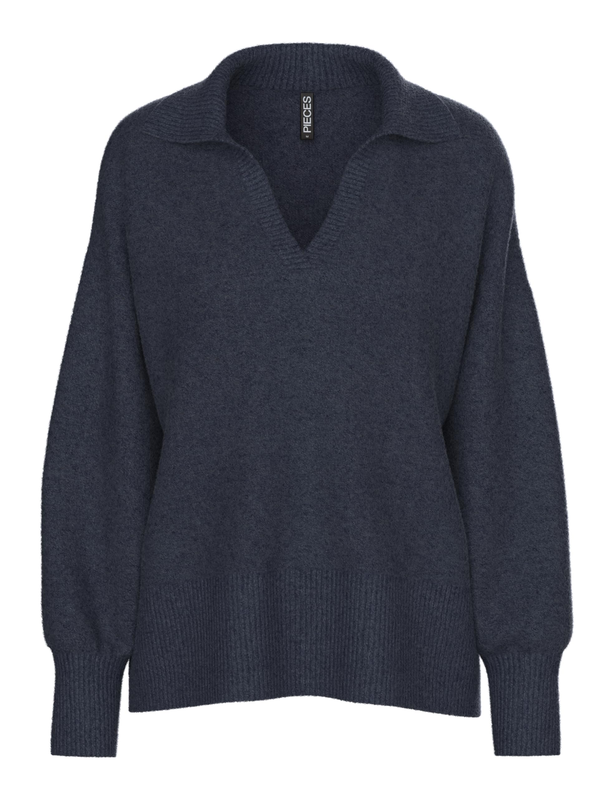 PIECES Pcmalou Ls Polo Knit Noos Bc
