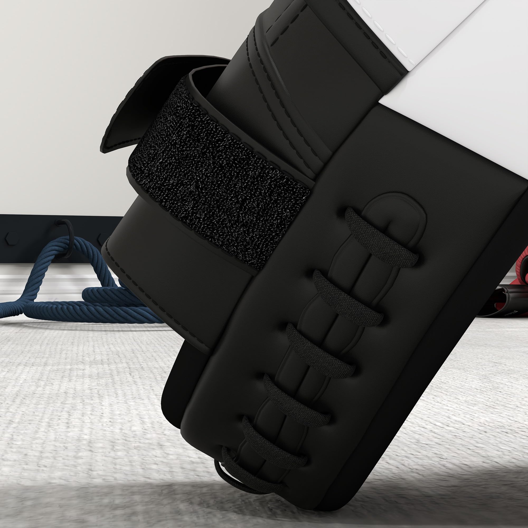 SPORTNOW Pattes d'ours Boxe, 1 Paire de Pattes pour entraînement de Boxe, avec Couvre-Doigts, boucliers de Frappe pour Muay Thai, Kickboxing, Arts Martiaux, MMA, Blanc