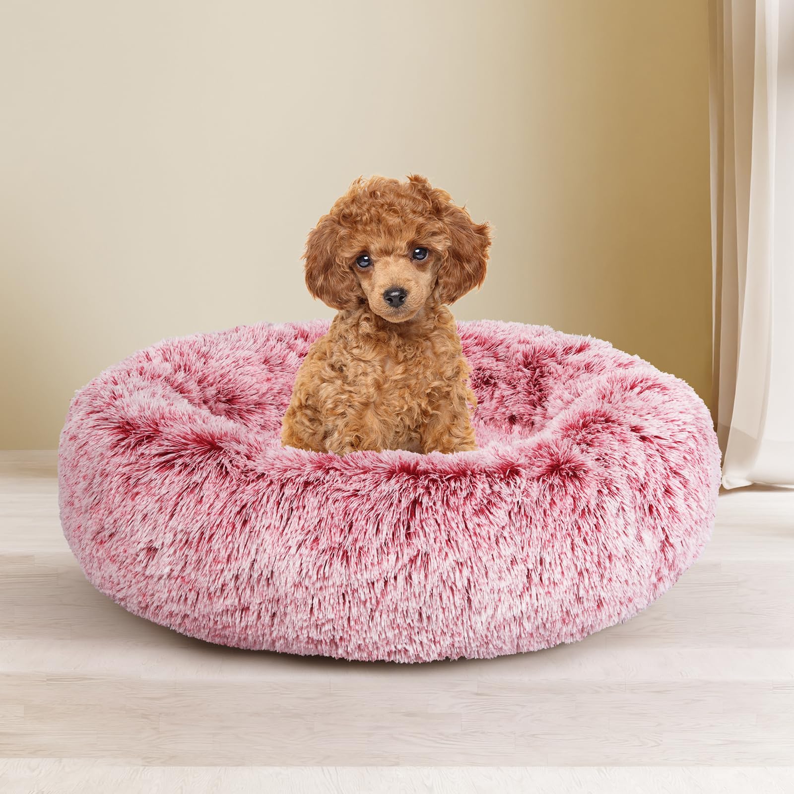 PaWz Replaceable Cover for Dog Calming Bed Nest Mat Soft Plush Kennel Pink M